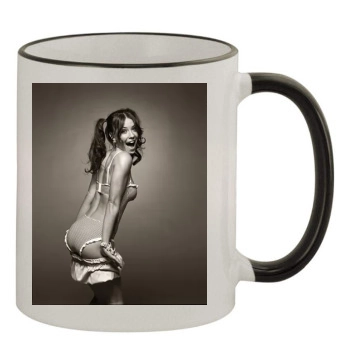 Evangeline Lilly 11oz Colored Rim & Handle Mug