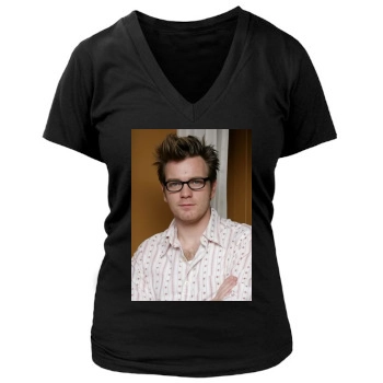 Ewan McGregor Women's Deep V-Neck TShirt