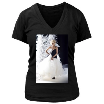 Faith Hill Women's Deep V-Neck TShirt