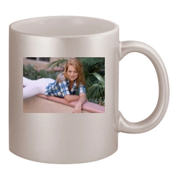 Jeri Ryan 11oz Metallic Silver Mug