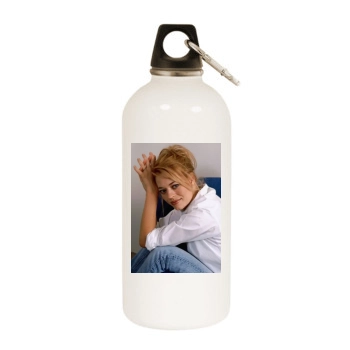 Jeri Ryan White Water Bottle With Carabiner