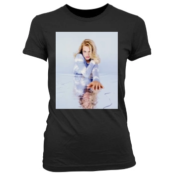 Jeri Ryan Women's Junior Cut Crewneck T-Shirt