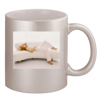 Jeri Ryan 11oz Metallic Silver Mug