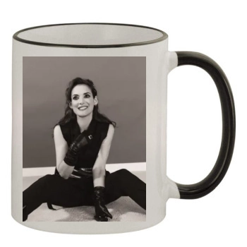 Winona Ryder 11oz Colored Rim & Handle Mug