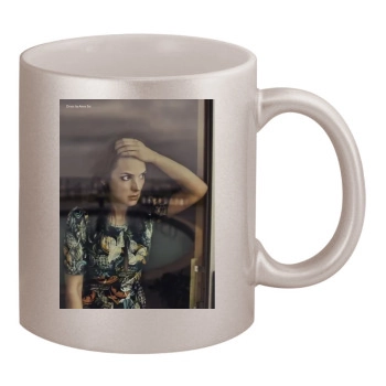 Winona Ryder 11oz Metallic Silver Mug