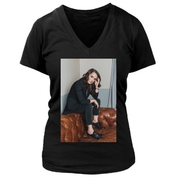 Winona Ryder Women's Deep V-Neck TShirt