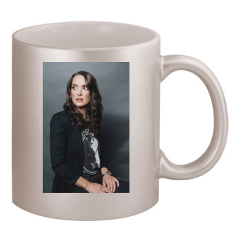 Winona Ryder 11oz Metallic Silver Mug