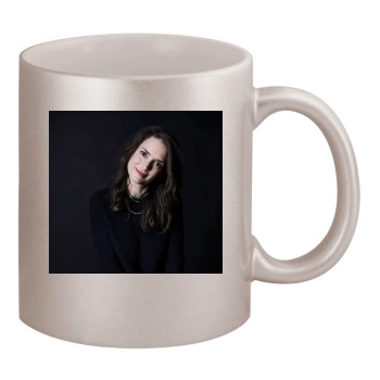 Winona Ryder 11oz Metallic Silver Mug