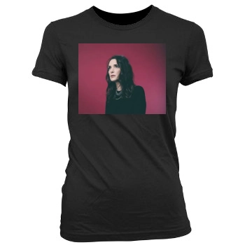 Winona Ryder Women's Junior Cut Crewneck T-Shirt