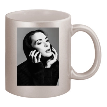 Winona Ryder 11oz Metallic Silver Mug