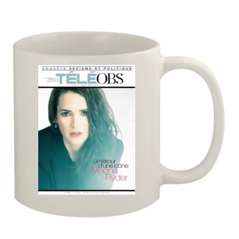 Winona Ryder 11oz White Mug