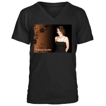 Winona Ryder Men's V-Neck T-Shirt