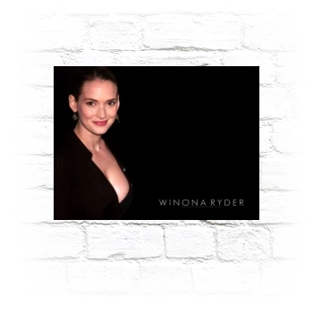 Winona Ryder Metal Wall Art