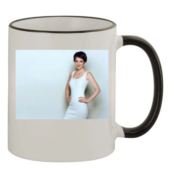 Winona Ryder 11oz Colored Rim & Handle Mug