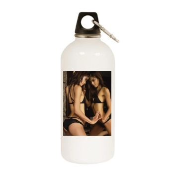 Grace Park White Water Bottle With Carabiner