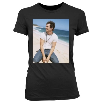 Ian Somerhalder Women's Junior Cut Crewneck T-Shirt