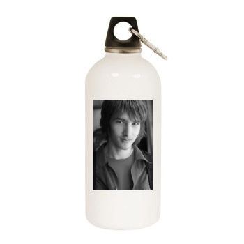 James Blunt White Water Bottle With Carabiner