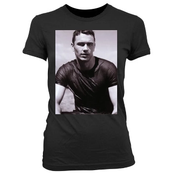 James Franco Women's Junior Cut Crewneck T-Shirt