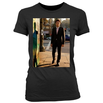 James Franco Women's Junior Cut Crewneck T-Shirt