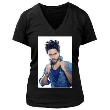 Jared Leto Women's Deep V-Neck TShirt