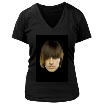 Jared Leto Women's Deep V-Neck TShirt