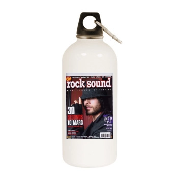 Jared Leto White Water Bottle With Carabiner