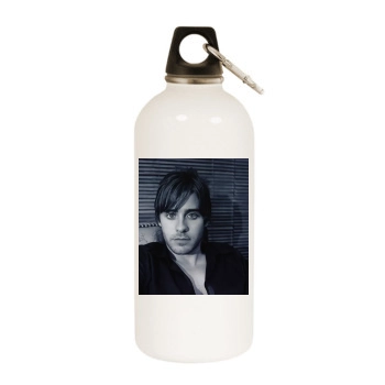 Jared Leto White Water Bottle With Carabiner