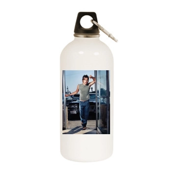 Jared Leto White Water Bottle With Carabiner