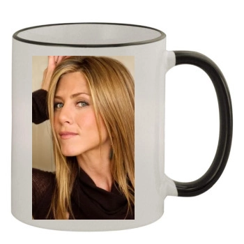 Jennifer Aniston 11oz Colored Rim & Handle Mug