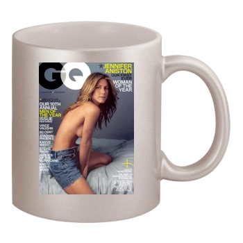 Jennifer Aniston 11oz Metallic Silver Mug