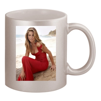 Jennifer Aniston 11oz Metallic Silver Mug