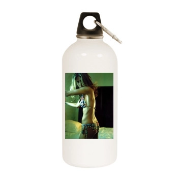 Jennifer Aniston White Water Bottle With Carabiner