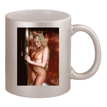 Jennifer Ellison 11oz Metallic Silver Mug