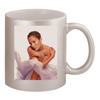 Jennifer Lopez 11oz Metallic Silver Mug