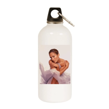 Jennifer Lopez White Water Bottle With Carabiner