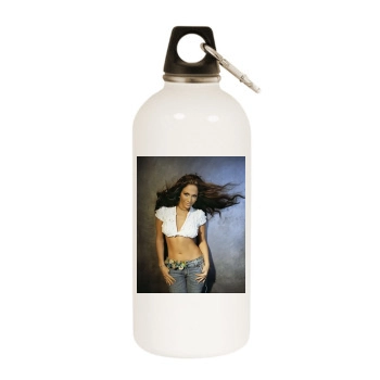 Jennifer Lopez White Water Bottle With Carabiner