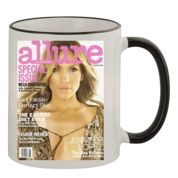 Jennifer Lopez 11oz Colored Rim & Handle Mug