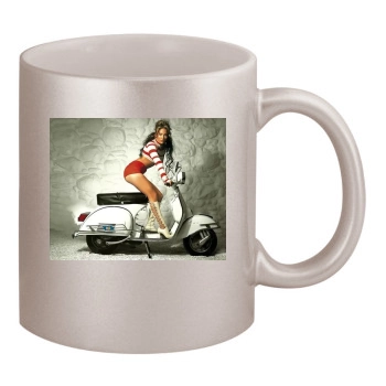 Jennifer Lopez 11oz Metallic Silver Mug