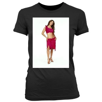 Jennifer Lopez Women's Junior Cut Crewneck T-Shirt