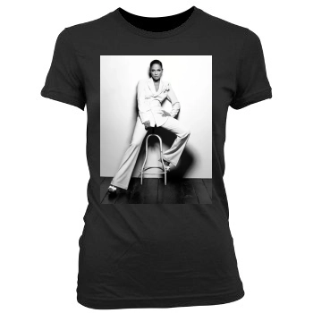 Jennifer Lopez Women's Junior Cut Crewneck T-Shirt