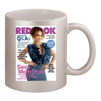 Jennifer Lopez 11oz Metallic Silver Mug