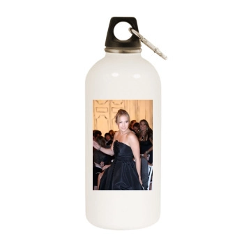 Jennifer Lopez White Water Bottle With Carabiner