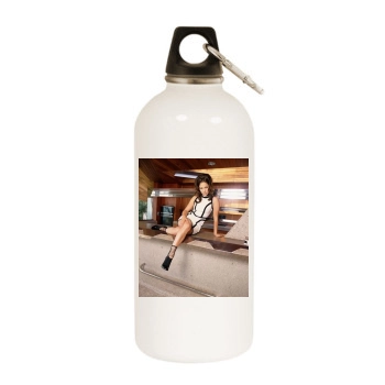 Jennifer Lopez White Water Bottle With Carabiner