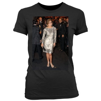 Jennifer Lopez Women's Junior Cut Crewneck T-Shirt