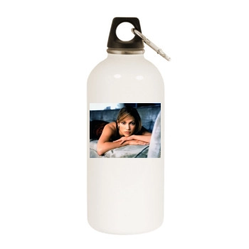 Jennifer Lopez White Water Bottle With Carabiner