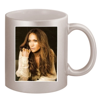 Jennifer Lopez 11oz Metallic Silver Mug