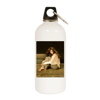 Jennifer Lopez White Water Bottle With Carabiner