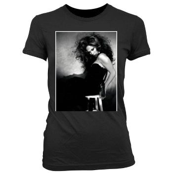 Jennifer Lopez Women's Junior Cut Crewneck T-Shirt