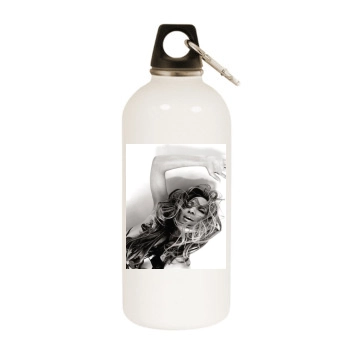 Jennifer Lopez White Water Bottle With Carabiner