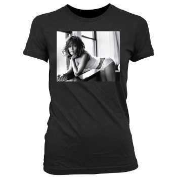 Jennifer Lopez Women's Junior Cut Crewneck T-Shirt